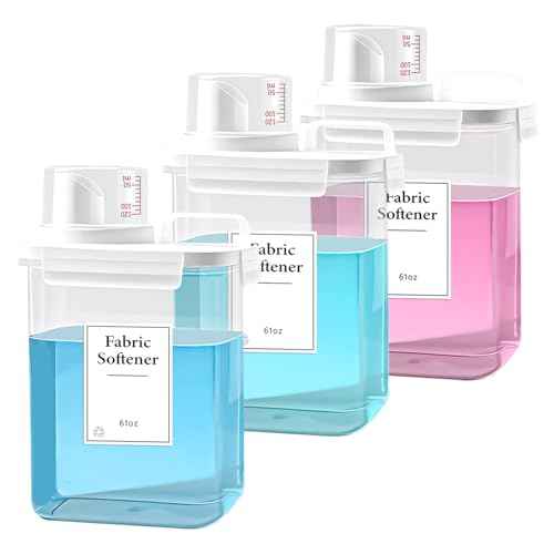 3 Pack Laundry Detergent Dispenser (183 Fl Oz)