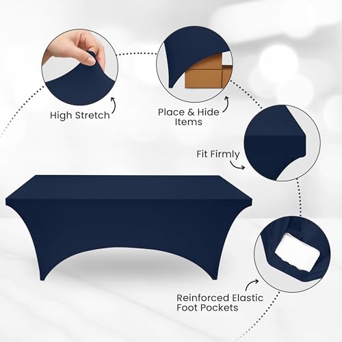 Spandex Table Cloth 2 Pack [6FT