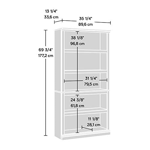 5 Tier Book Shelf Wooden Bookcase Multipurpose Bookshelf for Home Office