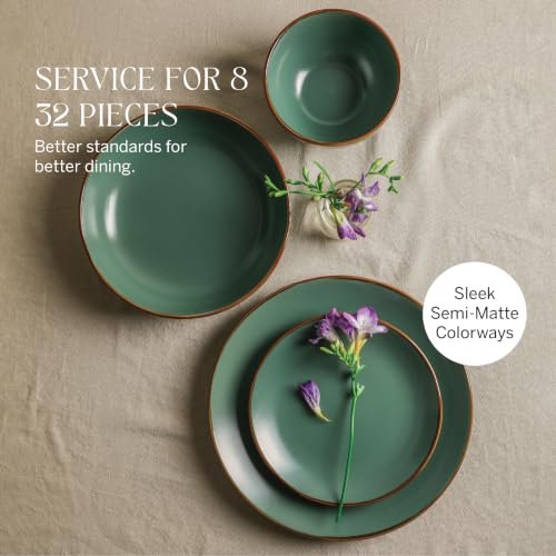Brasa Stoneware 32 Piece Modern Dinnerware Sets