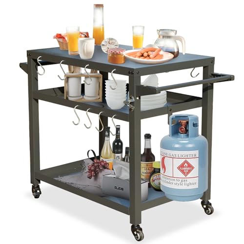 Domi 3 Shelf Outdoor Grill Table