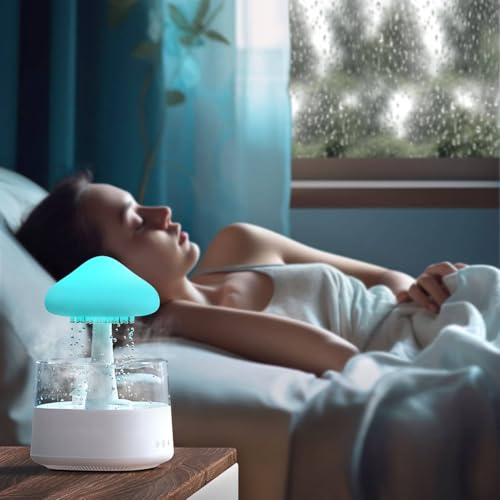 Rain Cloud Mushroom Humidifier Lamp