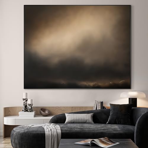 36"x46" Extra Large Framed Wall Art Golden Sunset Cloud