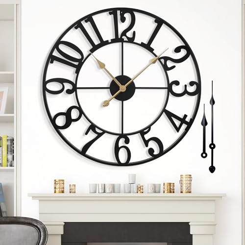 Large Wall Clock for Living Room Decor
