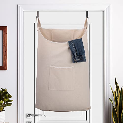 Hanging Laundry Hamper with Front Pocket