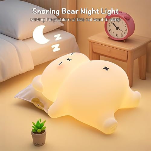 Sleepy Snoring Bear Night Light