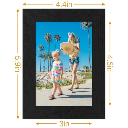 3.5x5 Picture Frames Set of 9 for Wall or Tabletop Display (9 Count)