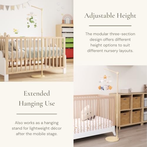 Wooden Floor Standing Crib Mobile Arm Pro 61 Inches for Baby Nursery