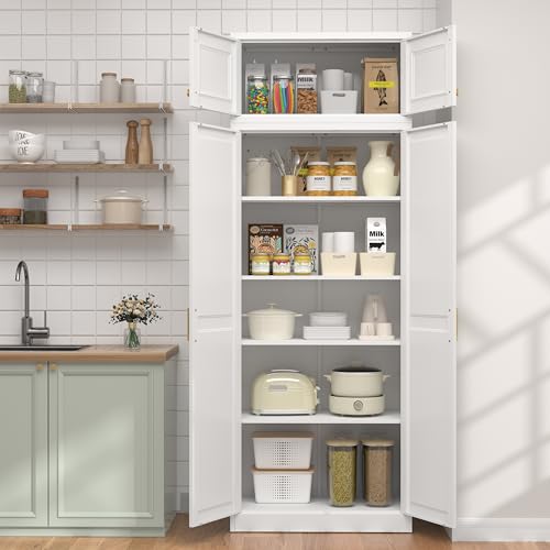 86.6" Kitchen Pantry Cabinet