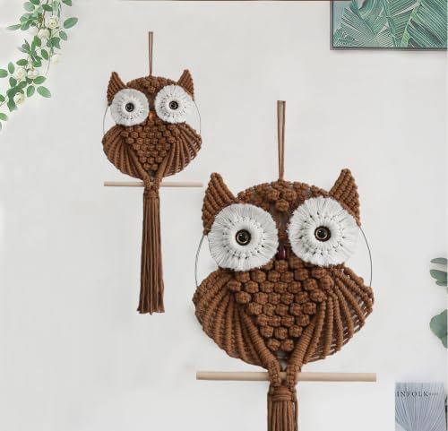 Owl Macrame Wall Hanging
