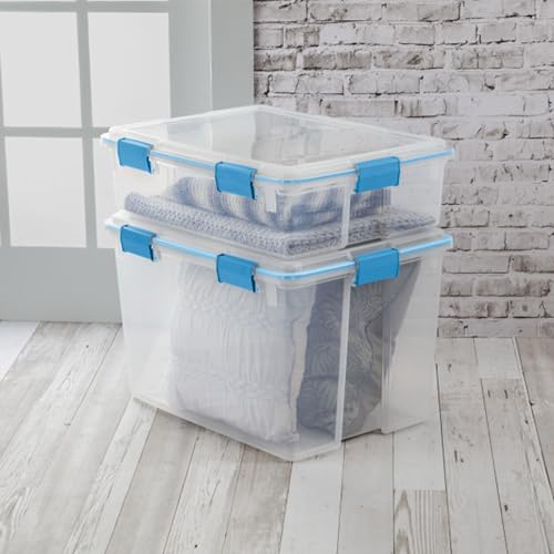 Gasket Storage Box with Lids for Home & Office (4 Count)