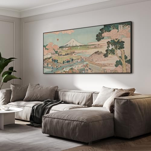24"x46" Extra Large Framed Wall Art Japanese Ukiyo