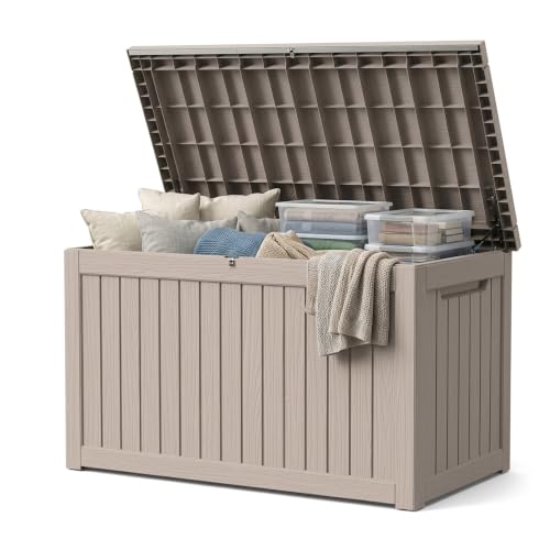 270 Gallon Outdoor Storage Box Patio Deck Box Waterproof