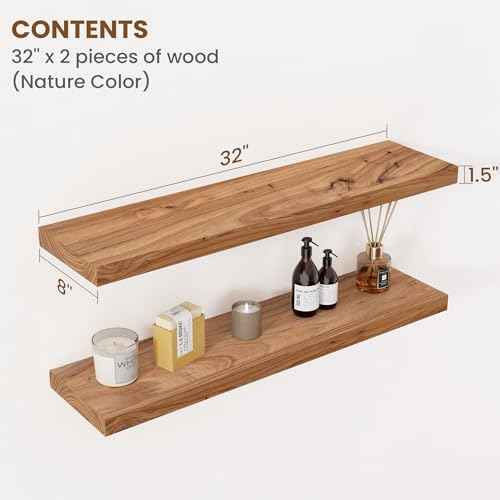Floating Shelves for Wall Decor (2 Count)