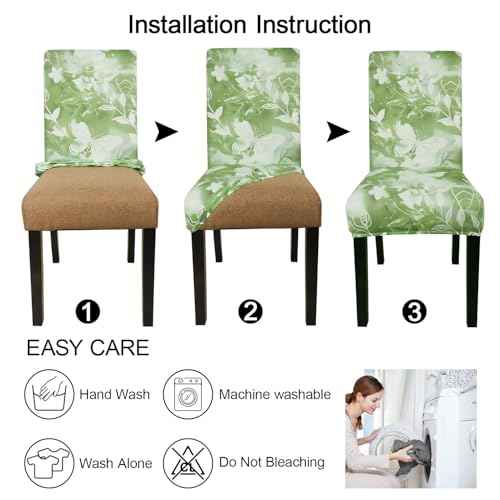 Pattern Chair Covers for Dining Room Set of 6