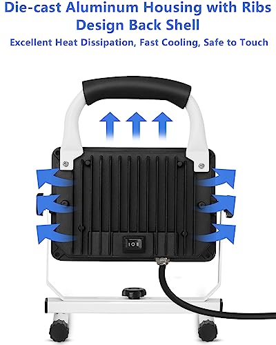 4000 Lumen LED Work Light with Stand