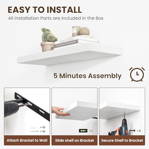 48 Inch Floating Shelves