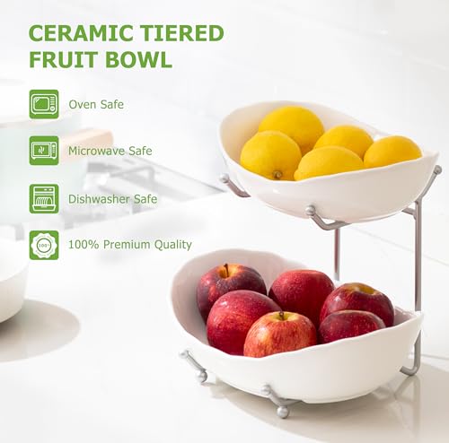 2 Tier Fruit Bowl (3 Count)