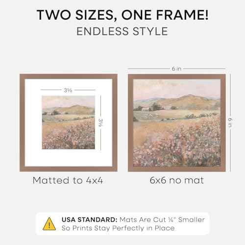 6x6 Mocha Picture Frame (2 Count)