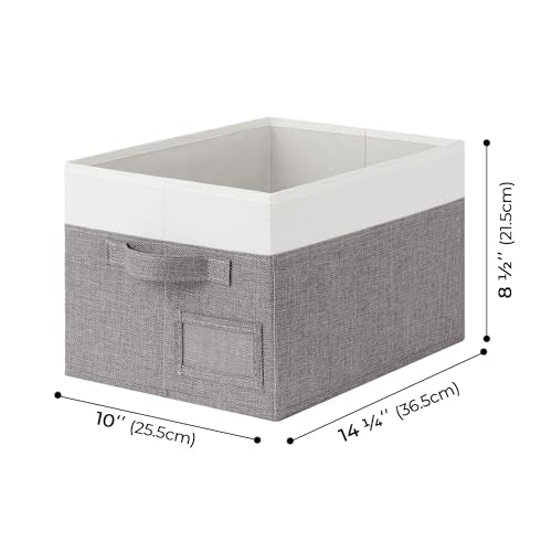 Closet Shelf Baskets with Label (3 Count)