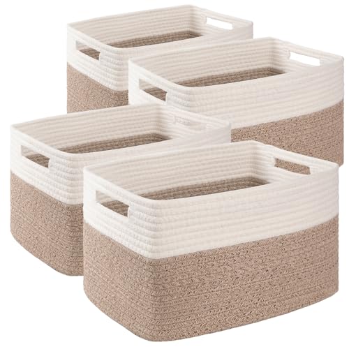 4 Pack Storage Baskets for Organizing (4 Count)