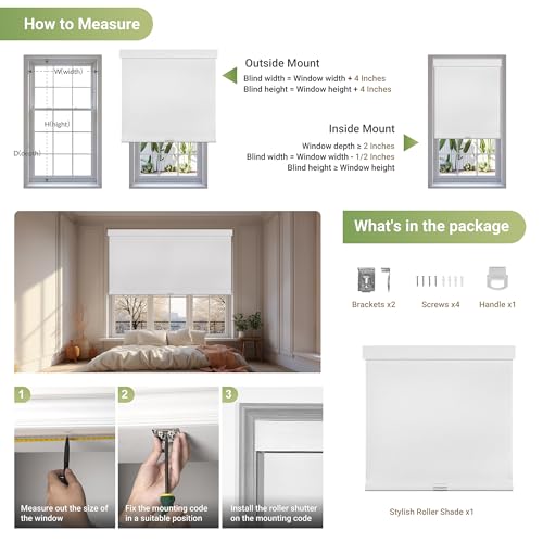 Blackout Roller Shades for Indoor Windows