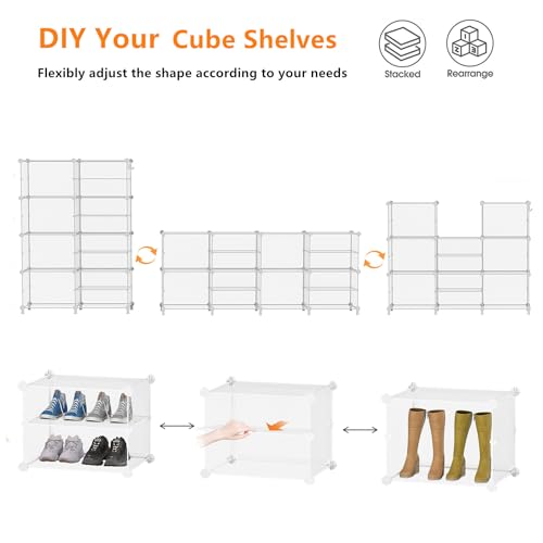 Closet Organizer 8 Cube Storage Shelves