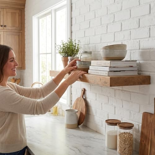 48 inch Wooden Floating Shelves for Wall