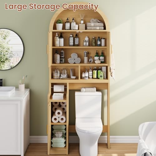 Arched Over The Toilet Storage Cabinet