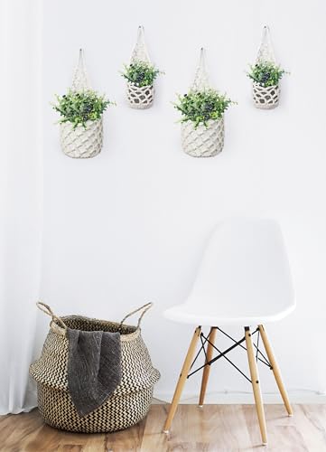 4 Pack Macrame Wall Plant Hanger for 6" & 4 in