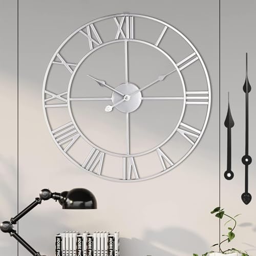 Large Wall Clock Silent Non