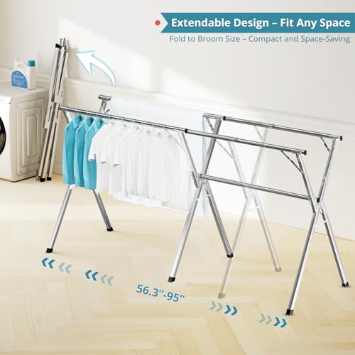 95 Inches Clothes Drying Rack