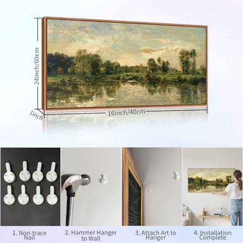 Vintage Nature Framed Canvas Wall Art Set of 3 (3 Count)