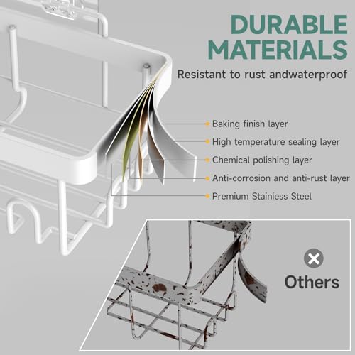 6 Pack Rustproof&Waterproof Shower Caddy (6 Count)