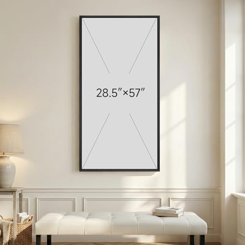 Large Framed Navy Blue Abstract Wall Art