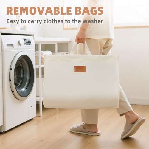 120 Liters Vertical Rolling Laundry Hamper