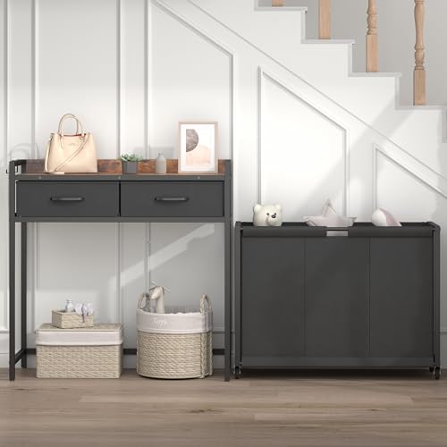 Laundry Hamper Laundry Basket with 3 Section Pull