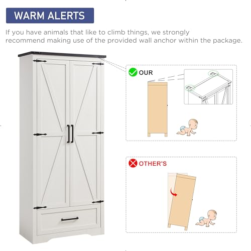 Farmhouse Kitchen Pantry Cabinet
