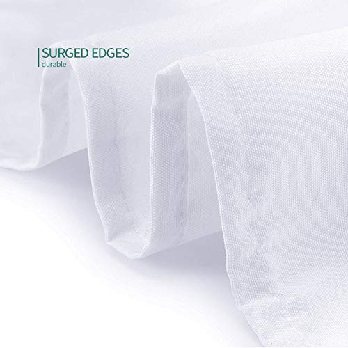 108 Inch White Tablecloths for Round Tables
