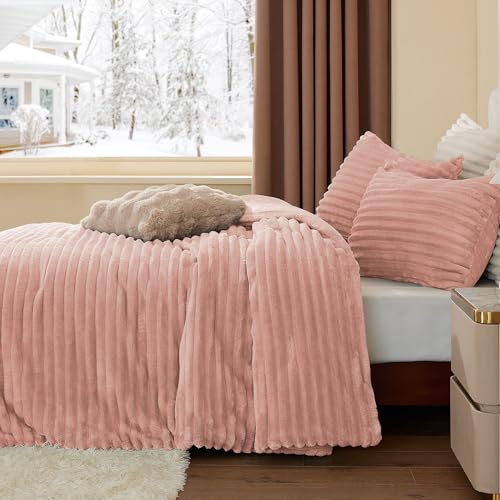 Fleece Queen Comforter Set