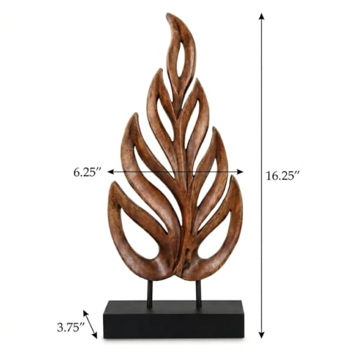 Wooden Leaf Sculpture