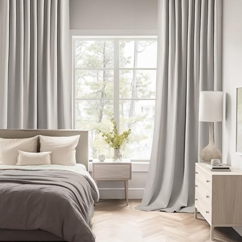 Cobblestone Back Tab Blackout Curtains 52x63 Inches Long 2 Panel Set (2 Count)