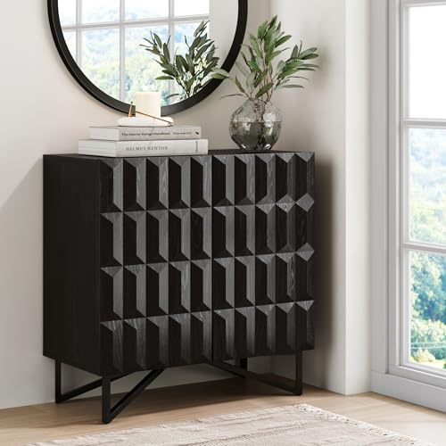 Wolfie Wooden Contemporary Entryway Cabinet