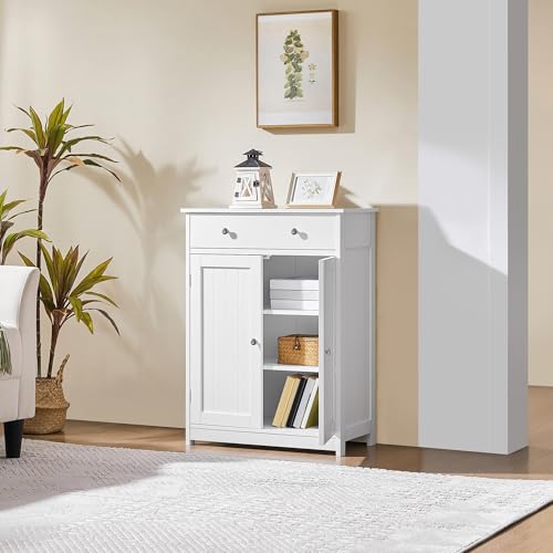 Small Bathroom Storage Cabinet with Drawer and 2 Doors