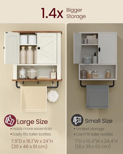 Bathroom Cabinet with Towel Bar