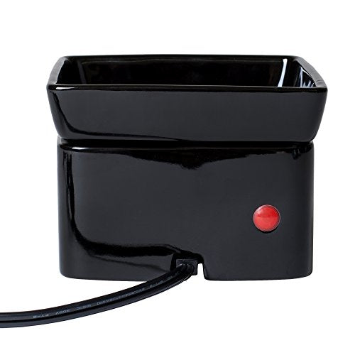 Black Candle Warmer Black Stoneware Electric 2