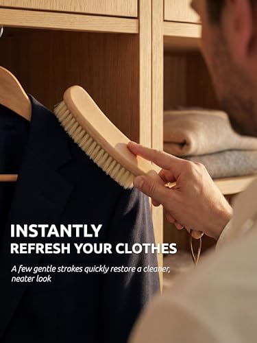 White Boar Clothes Brush for Suits