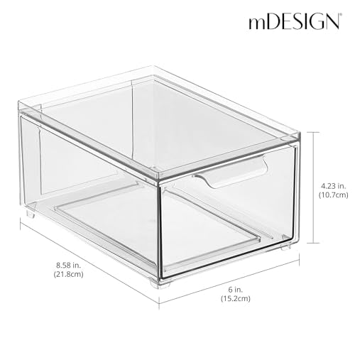 Plastic Bathroom Organizer Bin w (8 Count)