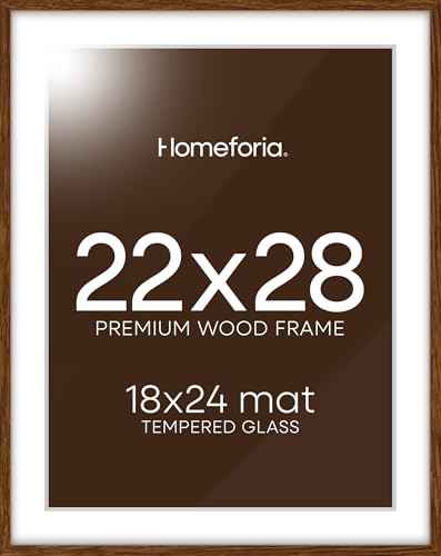 22x28 Brown Oak Poster Frame