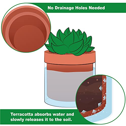 4 Inch Self Watering Planter Pot (4 Count)